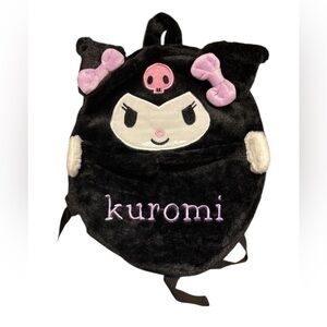 Kuromi Black Plush Backpack